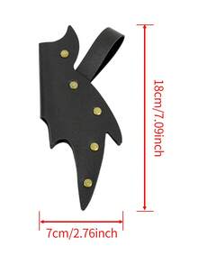 1pc Medieval Gothic Style PU Leather Magic Wand Holster Waist-Mounted Wizard Witch Cosplay LARP Renaissance Halloween Costume Accessory - ZSJ - View 6