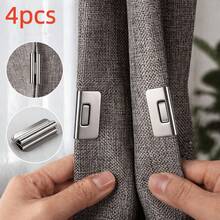 Curtain Clip Set (4pcs) | High-Quality Metal Material, Easy Installation And Durable - Essential Home Accessory - A - View 5