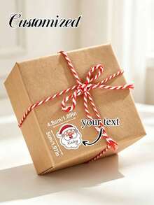 Customized Santa Claus Stickers, Name Stickers, Gift Packaging Stickers, Candy And Snack Packaging Stickers, Christmas Decorations, Gifts, Suitable For Water Bottles, Computers, Storage Boxes - Multicolor - View 7