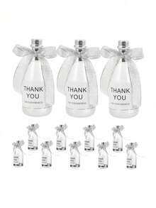 12pcs Champagne Bottle Shaped Bow Candy Boxes, Plastic Gift Boxes & Gift Bags, Suitable For Wedding, Birthday Party Favors, Valentine's Day Party Gifts - Multiple Styles - View 10