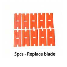 Adhesive Remover Scraper With Cover, Metal Blade Cleaning Scraper, Flat Scraper, Glue Remover Scraper, Plastic Scraper, Multi-Functional Cleaning Tool - A - View 10