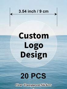 3-10cm Custom Your Own Clear Stickers Personalized Transparent Logo Sticker – Customized Waterproof Labels With Any Text Name + Photo - Transparent - View 9