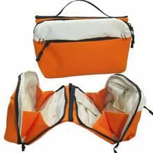 1pc 4-Fold Volcano Waterproof Storage Bag For Digital Cables And Accessories, Highly Attractive Unisex Shoulder Crossbody Bag For Daily Commute, Travel And Shopping - Multicolor - View 5