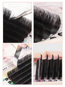 B/C/CC/D Curl Easy-To-Fan Dense Eyelash Extensions Handmade Fan Eyelash Strips Single Eyelashes 0.05/0.07mm Thickness - C - View 8