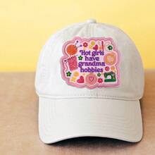 RHUAGYP 1pc "Pretty Girls Also Love Grandma's Handmade Hobbies" Embroidered Patch, Pink Sewing Machine, Yarn & Knitting Pattern, Suitable For Jackets, Backpacks, Hats, Handmade Bags And Gifts For Sewing Enthusiasts - Multicolor - View 6