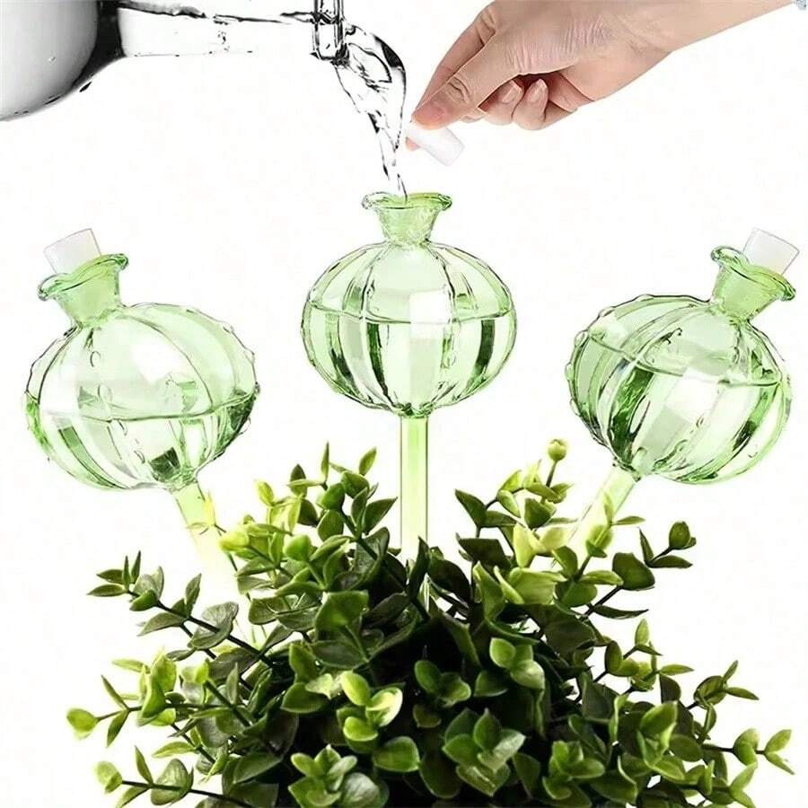 5/1pc Cactus Shaped Automatic Watering Spike - Automatic Watering System, No Power Required, Home Decor Essential - Multicolor - View 1