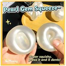 Moldable Squishy Pearl Coconut Oil Squeeze Toy, Stress Ball Squishy Toy, Slow Rising Decompression Sensory Toy For Adults, Stress Relief Toy, Anxiety Relief, Fidget Toy, Squishy Toys - Multicolor - View 6