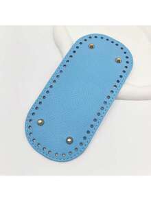 Oval PU Leather Bag Bottom Former - Crochet Hook Bag Bottom Nail Forming Pad With Iron Nails - Mixed Colors Suitable For Handbag And Wallet Makers - Perfect Gift For DIY Enthusiasts, Crochet Bags - Black - View 9