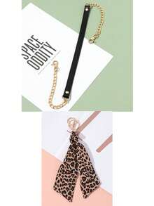 1pc Gold Metal Chain With Black Shoulder Strap, Fashionable And Versatile, Suitable For DIY Handbag And Shoulder Bag Accessories, Square Safety Buckle Design, Can Be Used As Wallet Strap Or For DIY Wallet Making - Multicolor - View 12