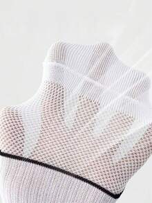 5 Pairs Short Socks, Moisture-Wicking, Anti-Odor, Sports Style, Thin Ankle Socks, Unisex - Multicolor - View 3