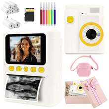 Instant Print Digital Camera, Instant Imaging Camera, Christmas Birthday Gift, Comes With Replacement Paper And 6 Colored Pens, Compact And Portable, 48MP, Supports 1080P Video Recording, Instant Imaging, Portable Travel Camera Toy, Inspires Creativity, Ideal Travel Photography Toy Bringing Fun, Lightweight And Easy To Carry, 1300mAh Rechargeable Battery - View 18