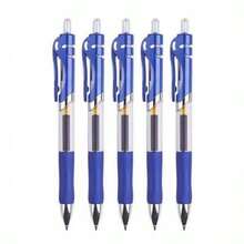 18-Piece Gel Pen Set: Ultra-Fine 0.5mm Tip, Retractable Plastic Barrel, Round Body Design; Includes Black, Blue, And Red Ink-Suitable For School And Office Use. - A - View 4