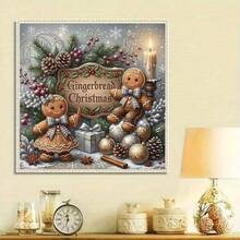 1PC DIY 5D Diamond Painting Kit Christmas Theme Pattern - Round Full Diamond Art Mosaic Craft, Home Wall Decor, Unframed - No Frame - View 2