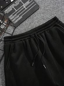 Men T-Shirt Co-Ords - Dark Grey - View 5