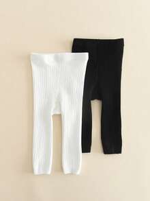 2pcs Solid Color Children's Tights, Soft And Comfortable, Infant & Toddler Pantyhose, Suitable For Daily Wear - Multicolor - View 17