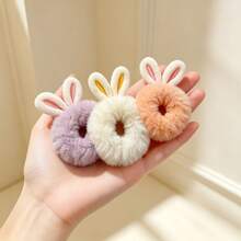 Holiday Gift | Super Fairy Rabbit Ear Plush Hair Scrunchie, Soft Cute ...