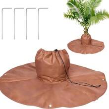 Winter Tree Root Frost Protection Cover With Ground Stakes, Drawstring Closure, Anti-Freeze Root Sleeve, Windproof, Frost-Resistant, Cold-Resistant Root Protection Blanket, Outdoor Garden Palm Tree And Green Plant Root Insulation Protective Cover - Tree Root Insulation Cover - View 1