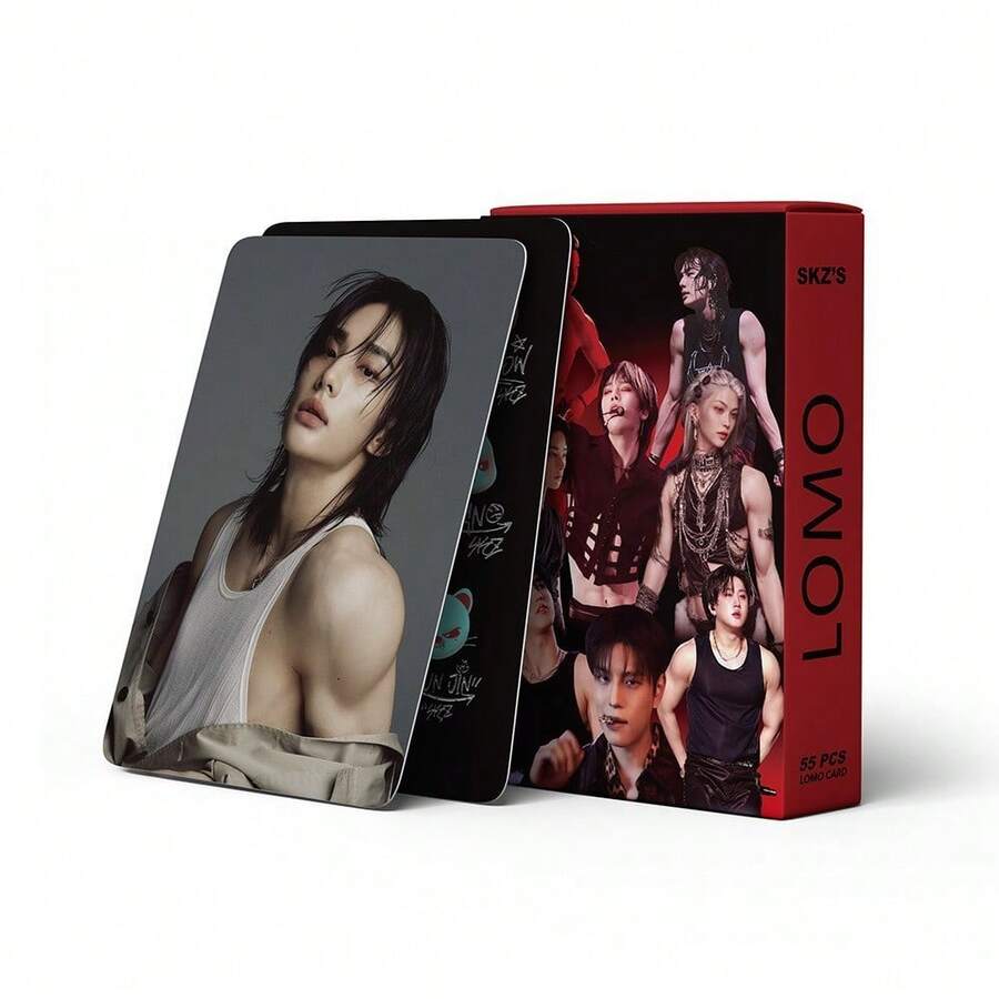55pcs Collectible Photo Cards & Storage Box Lomo Cards Lomo ,Decorative Postcards,Art Print Cards