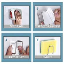 Stainless Steel Wall-Mounted Sponge Holder - Rust-Proof, Waterproof, Quick Drying - Suitable For Kitchen, Bathroom And Office - Multiple Styles - View 5