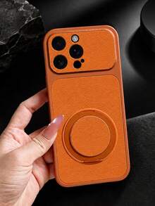 MewTrek Ốp điện thoại bằng da PU cao cấp vân vải, có giá đỡ nam châm, lỗ camera lớn, bảo vệ toàn diện chống sốc và chống rơi, tương thích với iPhone, Galaxy, Honor, Reno, MOTO. - trái cam - Xem 7
