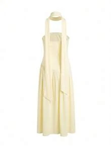Elegant Sleeveless Strapless High Slit Knit Long Cocktail Dress, Suitable For Formal Occasions And Summer Events - Apricot - View 6