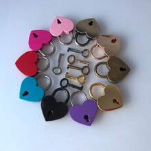 3cm Mini Heart-Shaped Cute Compact Zinc Alloy Lock, Durable Daily Use Lock For Bags, Backpacks, Drawers, Notebooks, Decorative Lock, Heart-Shaped Mini Padlock Suitable For Pencil Cases, Diaries, Handbags, Jewelry Boxes, Storage Bags - Multiple Styles - View 11