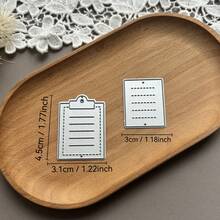 1 buah Cetakan Pemotong Logam Papan Pesan Mini, Cetakan Cetak Buatan Tangan Kreatif Vintage yang Indah untuk Scrapbooking, Album Foto, Kartu, Dekorasi Kartu Ucapan, dan Pembuatan Hadiah - A - View 11