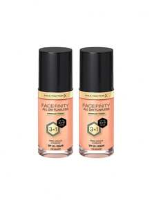 Max Factor [حزمة] كريم أساس فيغان Facefinity All Day Flawless 3 In 1 درجة C80 برونزي 30 مل * 2 - برونزي C80 - مشاهدة 2