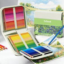 Set Pensil Warna Berbasis Minyak Profesional Isi 72 Buah, Pensil Seni dengan Saturasi Tinggi dan Hasil Blending Halus, Kit Premium dengan Tas Jinjing Nilon Berresleting Warna Hijau Mint, Tersedia dalam Warna Hitam & Hijau Mint, Untuk Seniman Mewarnai & Menggambar - Pensil warna - View 1