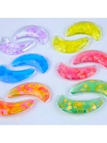 2pcs Reusable Gel Eye Masks, PVC Material, Dual Temperature Eye Masks For Hot And Cold Compress, Relieve Eye Fatigue - Multicolor - View 4
