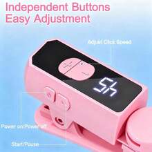 Rechargeable Automatic Clicker Smart Auto Clicker With 107 Speed Levels, Universal For Phones Tablets Android Devices, Auto Touch Screen Tapping Tool For Gaming, Live Streaming, Social Media Likes, Short Videos, Hands-Free Repetitive Clicking,120mAh Battery - Black - View 7