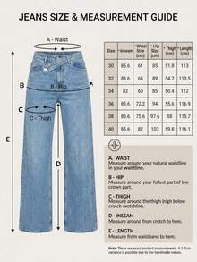 SQUALO Dark Blue Denim Pants With Double Button Detail - Teal Blue - View 9