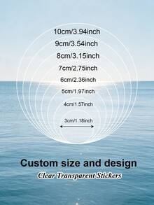 3-10cm Custom Your Own Clear Stickers Personalized Transparent Logo Sticker – Customized Waterproof Labels With Any Text Name + Photo - Transparent - View 2