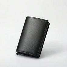 1pc Men's Wallet, 3 Colors Available, Carbon Fiber Card Holder, Automatic Pop-Up Aluminum Alloy RFID Card Clip, Anti-Theft & Anti-Demagnetization, Card Protective Case, Suitable For Formal/Business Occasions, Men's Mini Wallet - Multicolor - View 16