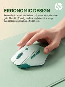 HP Engineer1 Dual-Mode Wireless Mouse Ergonomic Curved Design + Dual Side Finger Rests 500mAh Long Battery Life Type-C Fast Charging Bluetooth 5.0 + 2.4G Dual-Mode Office Mouse - View 3