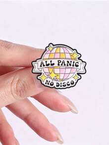 3 buah Pin Enamel Kutipan Teks Kecemasan Bola Disko Retro, Lencana Slogan Seru untuk Suasana Hati, Aksesoris Pakaian Fashion, Tas Ransel, Hadiah untuk Teman - MultiWarna - View 7