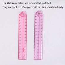 3pcs/1pc 30cm Colorful Transparent Flexible Foldable Ruler, Bendable Durable Plastic Ruler With Clear Markings, Portable Multi-Purpose Drawing Stationery, Suitable For Sketching, Drafting, Homework And Daily Office, Back To School Season Gift, Back To School/Back To School Season/Halloween/Christmas Essential (Random Style And Color, Due To Different Production Batches, Some Rulers May Have Small Black Text, Some May Not, Randomly Sent) - Multicolor - View 12