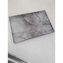 2D Acrylic 1pc Faux Natural Marble Vanity Tray Set, Luxury Acrylic Storage Tray, 3 Colors Available (Pink Purple/White Gray/Green), Suitable For Jewelry, Cosmetics And Perfume, Bathroom And Home Decor - Purple Fragrant Snow Plum - View 6