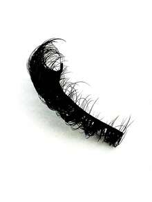 New DD Curled False Eyelashes Cat Eye Slender Thick Mink False Eyelashes 5D Fluffy Short Natural False Eyelashes 5 Pairs Strip False Eyelashes, Eyelashes, False Eyelashes, False Eyelashes - Black - View 5