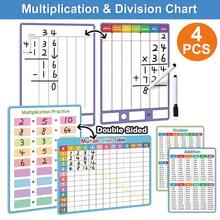 5pcs White Multiplication & Division Table, Whiteboard With Pen Multiplication & Division Math Learning Tool, Multiplication & Division Operation Chart, Suitable For Students, Classroom And Home, Classroom Teaching, Math Teaching - Multiple Styles - View 9