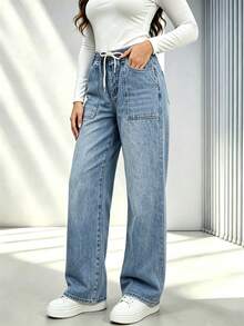 Women Jeans - Light Wash - View 4