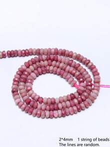 Natural Amethyst Amazonite Stone Beads 4x2mm Faceted Flat Round Rondelle Shape Diy Beads For Jewelry Making Bracelet Necklace Keychain Making Supplies - Multicolor - View 16