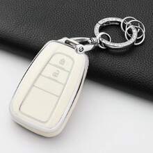 2/3/4 Buttons Camry CHR Corolla RAV4 Alphard Land Cruiser Prado Prius 2017-2022 TPU Car Key Fob Cover Keychain - B - View 36
