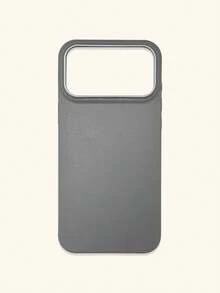 1pc 4-Color Optional Solid Color Lychee Texture Faux Leather Large Window Phone Case, Ins Premium Minimalist Business Solid Color Leather Texture, A Classic Black / B Beige White / C Premium Gray / D Caramel Brown, Faux Leather Matte Lens Raised Full Coverage Anti-Drop Soft Shell, Autumn/Winter Commute Versatile, Suitable For Personal Use And Gift; Compatible With IPhone Case & Galaxy Case, Compatible With IPhone 17 - Multicolor - View 68