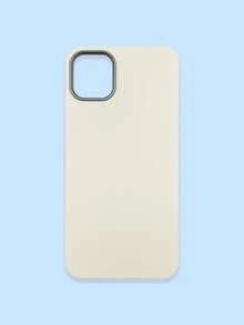 1pc 4-Color Optional Solid Color Lychee Texture Faux Leather Large Window Phone Case, Ins Premium Minimalist Business Solid Color Leather Texture, A Classic Black / B Beige White / C Premium Gray / D Caramel Brown, Faux Leather Matte Lens Raised Full Coverage Anti-Drop Soft Shell, Autumn/Winter Commute Versatile, Suitable For Personal Use And Gift; Compatible With IPhone Case & Galaxy Case, Compatible With IPhone 17 - Multicolor - View 31