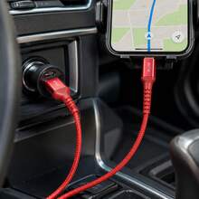 2 sợi cáp sạc siêu nhanh Krtlhe 65W USB sang Type-C bằng silicone mềm, cáp sạc công suất cao 3A tương thích với - Đỏ - Xem 7