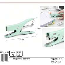 Stapler & Staples - Green - View 1