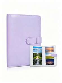 1Pc Mini Photo Album 108 Pockets, Family Photo Storage Album, Capacity Binder/Photo Book With Card Holders, Paper Pages For Scrapbooking, Decor, Photo Display, Card. Film 3 Inch Photo Storage Album, Halloween & Christmas Gift - Multicolor - View 5