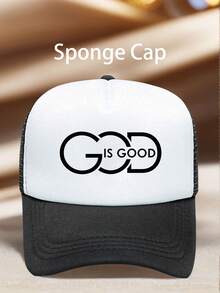 1pc Men Hat 'GOD IS GOOD' Printing Caps For Men Adjustable Hat Perfect For Parties, Hiking, Outdoor Trips Everyday Wear And Sun Protection - Multicolor - View 2