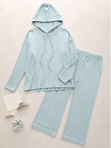 Women Sweater Co-Ords - Mint Blue - View 1